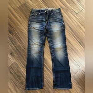 Buckle Black Boot Cut Jeans